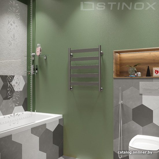

Полотенцесушитель Stinox Napoli 50x60 nap60-1 Ral 9005