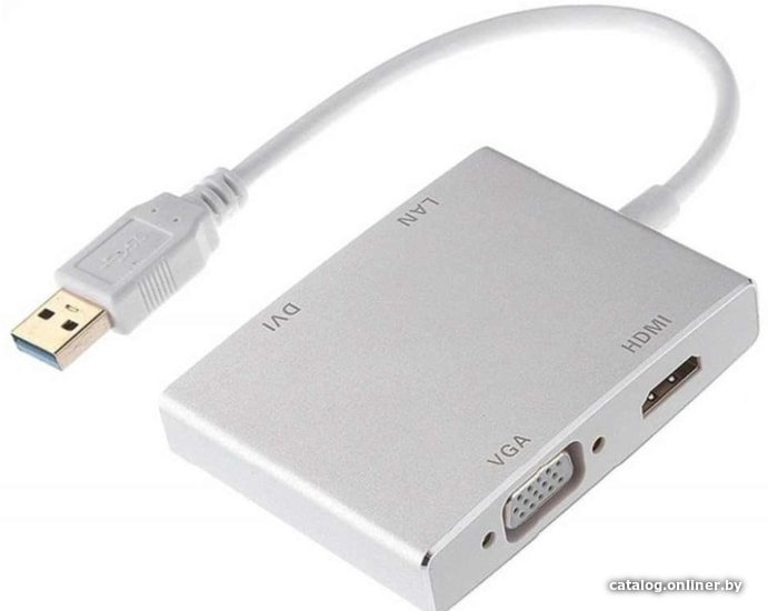 

Адаптер USBTOP USB3.0 – HDMI/VGA/DVI/LAN