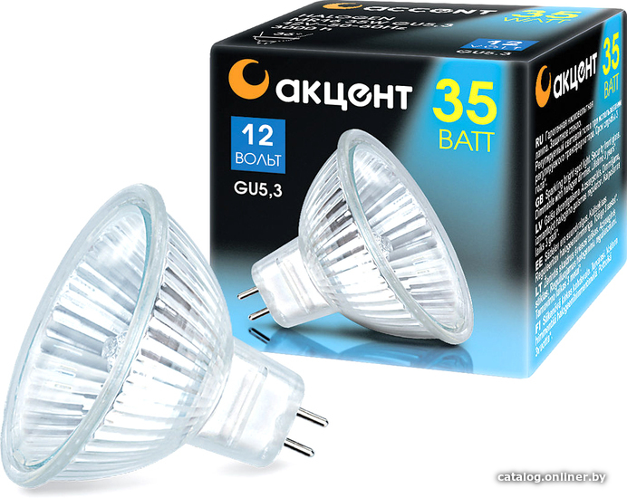 

Галогенная лампа Акцент MR16 12В 35W 36 GU5.3