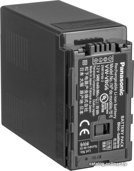 

Аккумулятор Panasonic VW-VBG6
