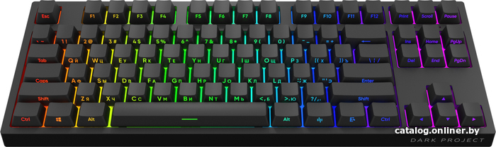

Клавиатура Dark Project KD87A (Gateron Cap Teal)