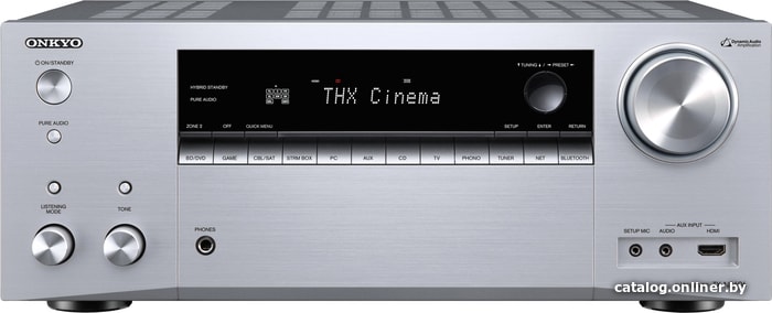 

AV ресивер Onkyo TX-NR696 (серебристый)