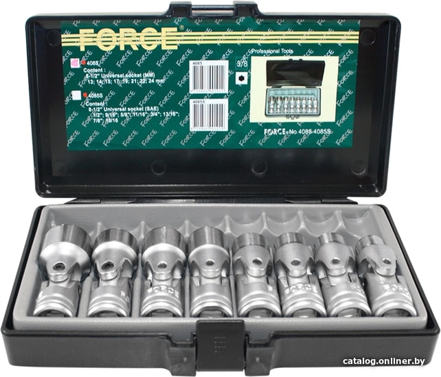 

Набор трещотка с головками Force 4085 (8 предметов)