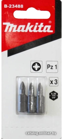 

Набор бит Makita B-23488 (3 предмета)