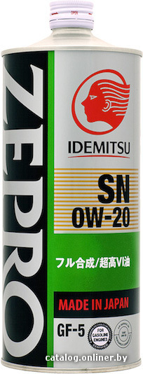 

Моторное масло Idemitsu Zepro Eco Medalist 0W-20 1л