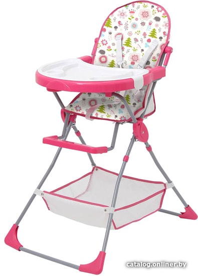 

Высокий стульчик Polini Kids Disney Baby 252 (лесные друзья, розовый)