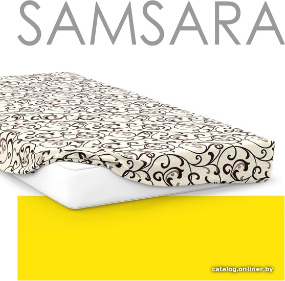 

Постельное белье Samsara Завитки пломбир 140Пр-5 140x200