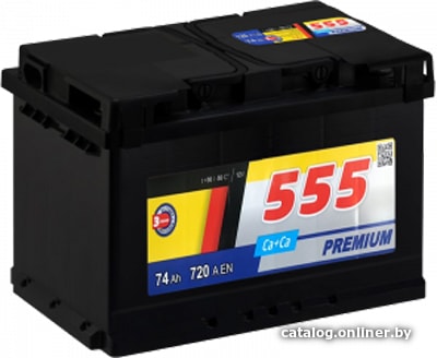 

Автомобильный аккумулятор 555 Premium 6СТ-74-А3 R (74 А·ч)