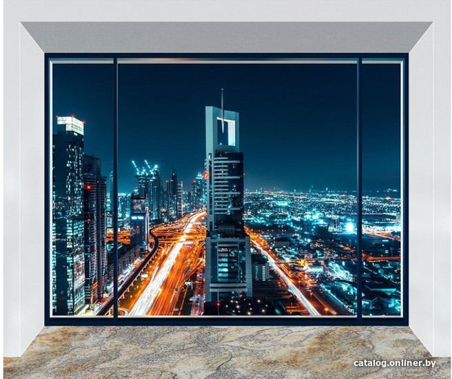 

Фотообои Citydecor Ночной город панорама с защитным покрытием 300x254