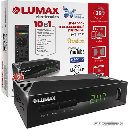 

Приемник цифрового ТВ Lumax DV2117HD