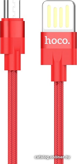 

Кабель Hoco U55 Outstanding USB Type-A - MicroUSB (1.2 м, красный)