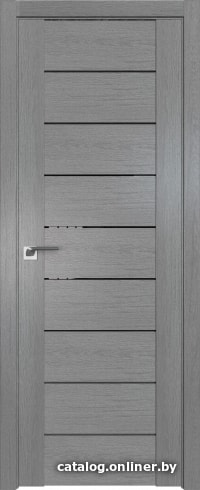 

Межкомнатная дверь ProfilDoors 98XN 90x200 (грувд серый/стекло черный триплекс)