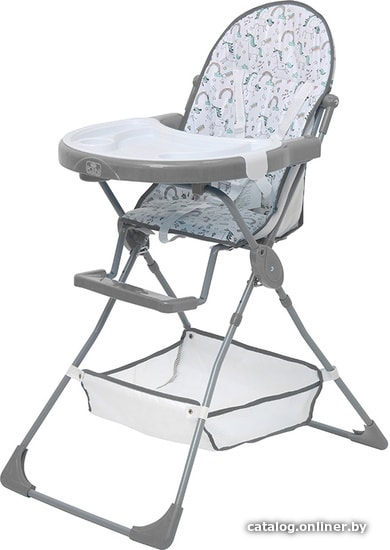 

Высокий стульчик Polini Kids Disney Baby 252 (Единорог Радуга, серый)