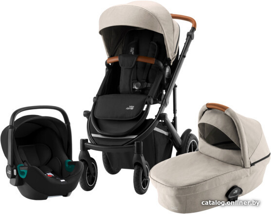 

Универсальная коляска Britax Romer Smile III BS3 i-size 3 в 1 (Pure Beige/Space Black)