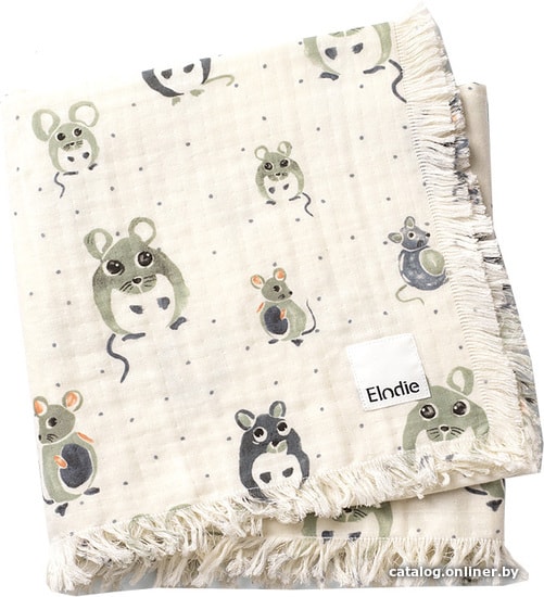 

Плед Elodie Soft Cotton Blanket 75x100 70360116587NA (forest mouse)