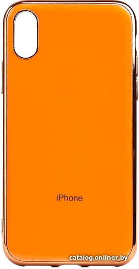 

Чехол для телефона EXPERTS Plating Tpu для Apple iPhone X/XS (оранжевый)