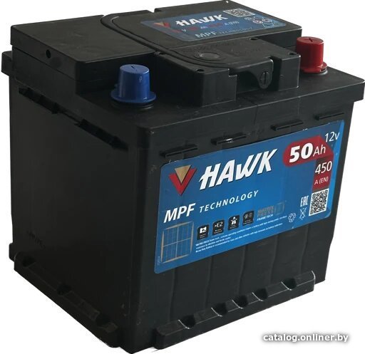 

Автомобильный аккумулятор Hawk 50 R+ HSMF-55054