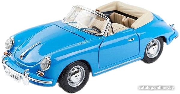 

Легковой автомобиль Bburago Porsche 356B Cabriolet 1961 18-12025 (синий)