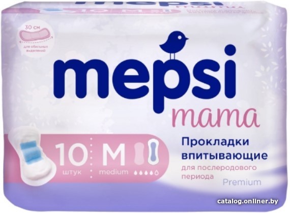 

Прокладки гигиенические Mepsi для послеродового периода M 0367 (10 шт)