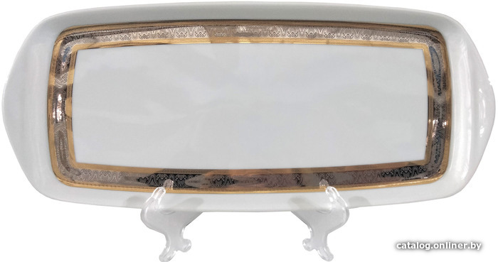 

Поднос Thun 1794 Opal Широкий кант, платина золото ОПЛ0064