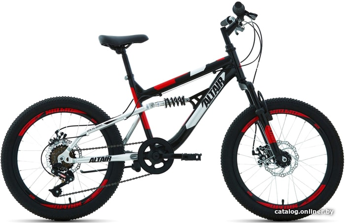 

Детский велосипед Altair MTB FS 20 disc 2021 (черный)