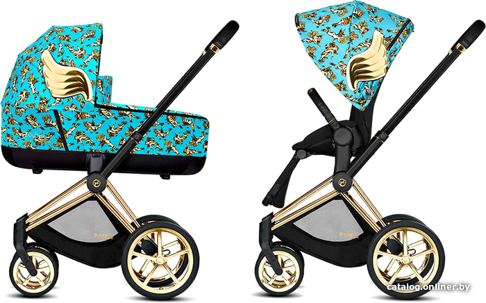 

Универсальная коляска Cybex Priam III By Jeremy Scott (2 в 1, Cherubs Blue)
