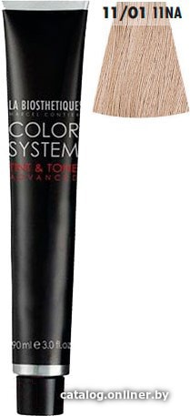 

Крем-краска для волос La Biosthetique Color System Tint & Tone 11/01 экстра светлый блондин пепельный
