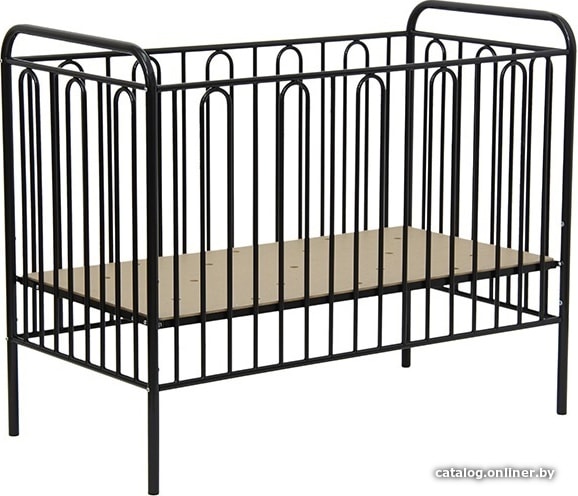 

Классическая детская кроватка Polini Kids Vintage 110 (черный)