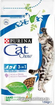 

Сухой корм для кошек Purina Cat Chow 3 в 1 с высоким содержанием индейки 15 кг