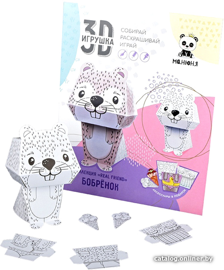 

3Д-пазл Leader Toys Манюня Бобер МТ44029