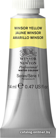 

Акварельная краска Winsor & Newton Professional 105730 (14 мл, желтый)