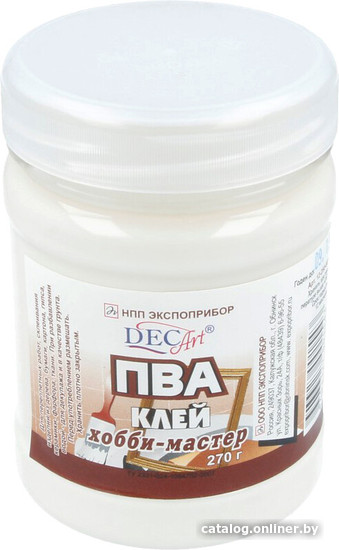 

Клей ПВА DecArt Хобби-Мастер 12-250-001 (260 мл)
