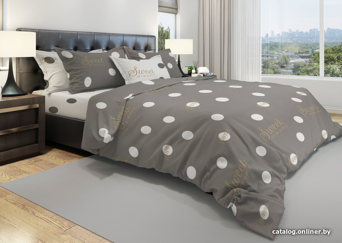

Постельное белье СонМаркет Bubbles (серый) 150х220