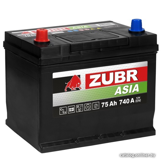

Автомобильный аккумулятор Zubr Premium Asia L+ (75 А·ч)