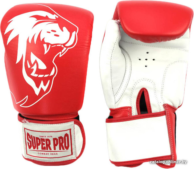 

Перчатки для единоборств Super Pro Combat Gear Undisputed SPBGS100-40100 S (белый/красный)