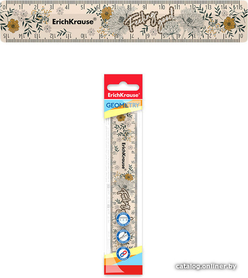 

Линейка Erich Krause Natural Life 15 см brown 55469