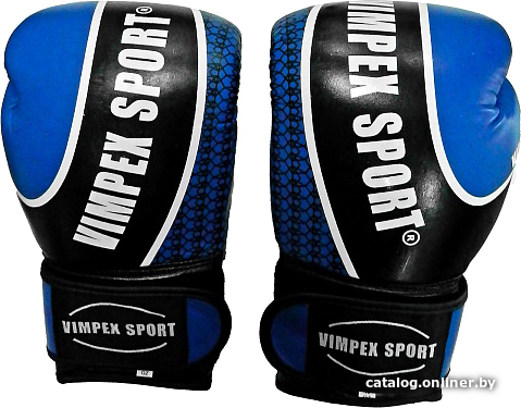 

Перчатки для единоборств Vimpex Sport 3034 (10 oz, черный/синий)