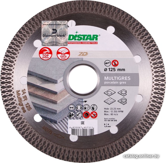 

Отрезной диск алмазный Distar Multigres 125мм 11115494010