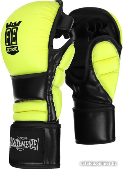 

Тренировочные перчатки Fight Empire Trainer 9315725 (L, черный/желтый)