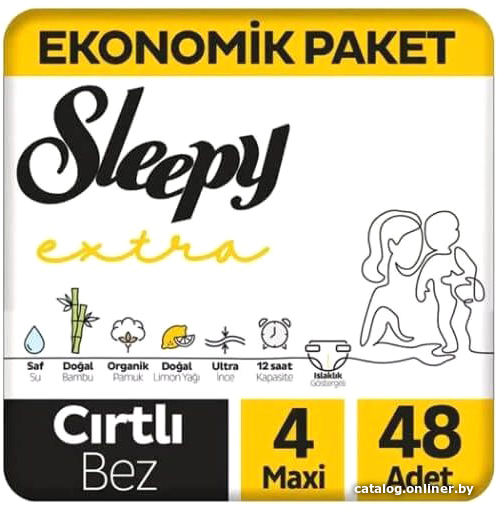 

Трусики-подгузники Sleepy Extra Training Pants Jumbo Maxi 4/L (48 шт)