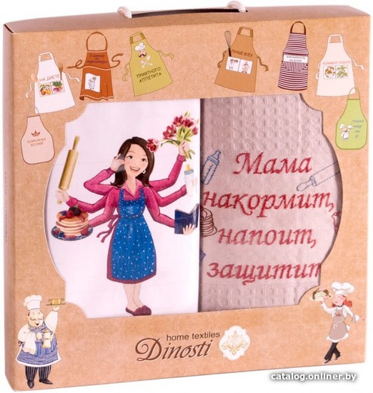 

Фартук Dinosti Мама накормит, напоит, защитит ФС-20