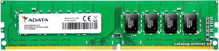 

Оперативная память ADATA Premier 4GB DDR4 PC4-21300 AD4U2666J4G19-S