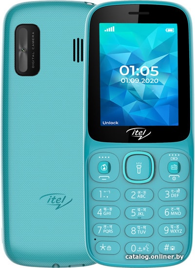 

Кнопочный телефон Itel IT5026 (бирюзовый)