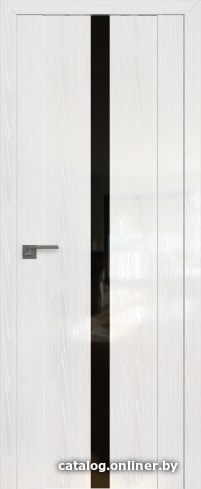 

Межкомнатная дверь ProfilDoors 2.04STP 80x200 (pine white glossy, стекло lacobel черный лак)