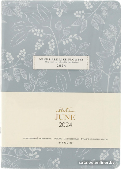 

Ежедневник InFolio June 2024 I1312emb/light-blue (голубой)