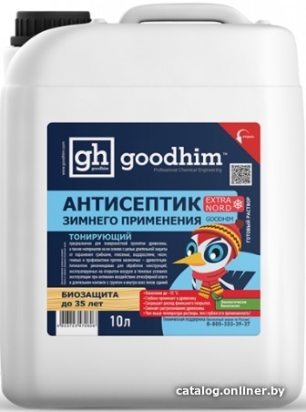 

Антисептик Goodhim Extra Nord зимнего применения 10 л (тонирующий)