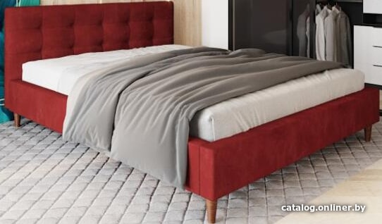 

Кровать Craftmebel Texas 200x160 (вельвет, красный)