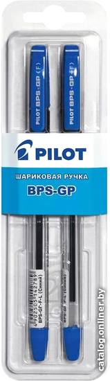 

Набор шариковых ручек Pilot B-BPS-GP-F (L/L) (2 шт, синий)