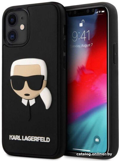 

Чехол для телефона CG Mobile Karl Lagerfeld для Apple iPhone 12 mini KLHCP12SKH3DBK