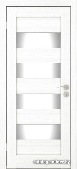 

Межкомнатная дверь IstokDoors Горизонталь-2 ДЧ 80x200 (ясень белый/светлое стекло)